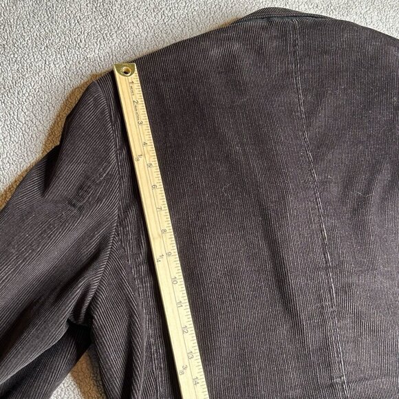 Tasso Elba Jacket Mens L 42-44 Brown Corduroy Barn Chore Cargo Pockets Blazer - Picture 12 of 14